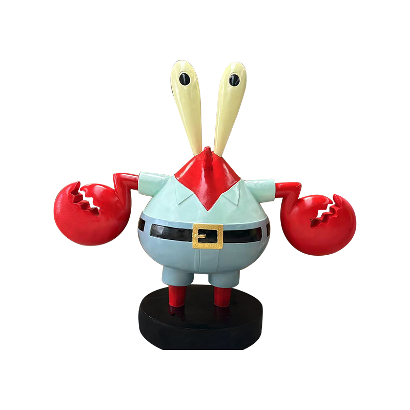 Mr. Krabs Statue Collectible SpongeBob Figurine for Fan i Dom Home Decor
