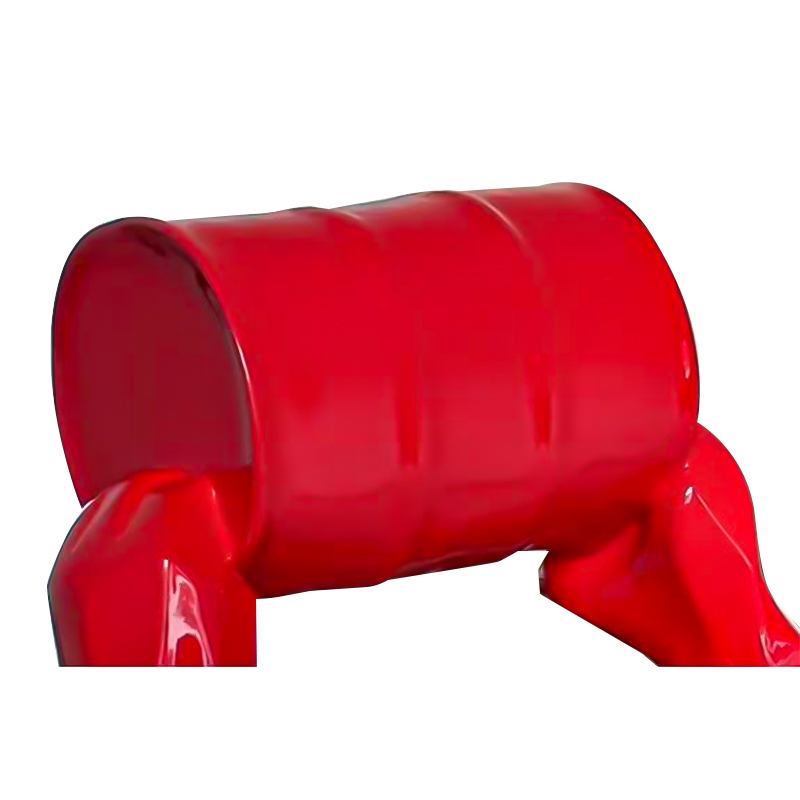 Kong orangutan podnoszący rzeźbę wiadra do wyświetlaczy sztuki na świeżym powietrzu Kong orangutan podnoszący rzeźbę wiadra do wyświetlaczy sztuki na świeżym powietrzu