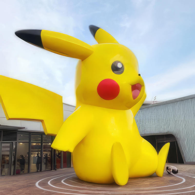 Gigantyczna rzeźba Pikachu, rzeźba sztuki na świeżym powietrzu, odpowiednia do parków i centrów handlowych