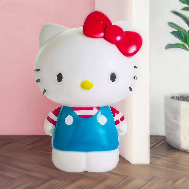 Ciężki statua Hello Kitty do ogrodu, 50 kg dużej rzeźby dekoracją zewnętrznej